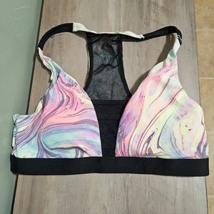 Victoria's Secret PINK Marbled Watercolor Ultimate Sports Bra Sz S